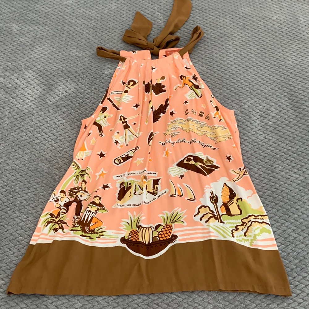 Tommy Bahama Relax adorable halter top w/ ribbon tie in back